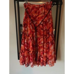 Pink, Red, and Orange Skirt